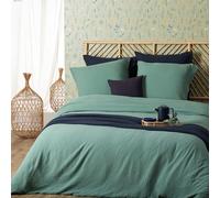 Atmosphera - Ropa de Cama - Gasa de algodón - Verde celadón - 240x220 cm