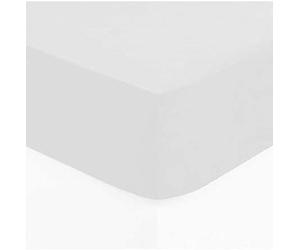 Atmosphera - sábana bajera de algodón - blanco - elástico h30 cm -