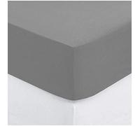 Atmosphera - sábana bajera de algodón - gris - elástico h30cm - 90
