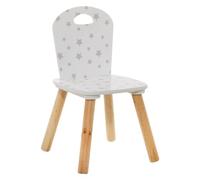 Silla infantil madera gris-blanco 50.5x27.8x28cm
