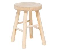 Atmosphera - Taburete nyar Paulownia Beige d28x41cm