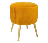 Taburete de Terciopelo Ocre Solaro