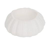 Atmosphera - Tarro para Velas ocea de gres 8,4x3,5x8,4 cm Blanco