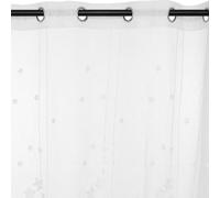 ATMOSPHERA CREATEUR D'INTERIEUR Cortina Estrellas Bordadas Blanco 140x240cm
