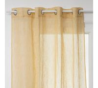 Atmosphera - Visillo «Fred» con ojales - amarillo ocre 140 x 240 cm