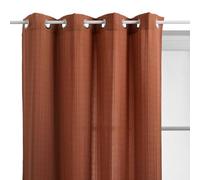 Atmosphera - Voilage Noa Estampado de Rayas plisadas140x240cm Terracota