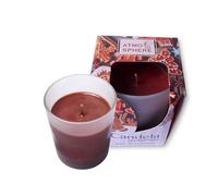 Atmosphere Chic Vela perfumada de pan de jengibre, en tarro pequeño, hasta 20 horas de duración, aroma relajante, cristal mate