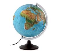 Atmosphere - Globo terráqueo con esfera de plástico, iluminada, en castellano, 30 cm, color azul (Mapiberia Sold B)