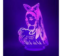 Atmosphere Light Night Light Celebrity Singer Ariana Grande Poster Cat Girl Fan Gift Decorate Led Night Light Para El Dormitorio