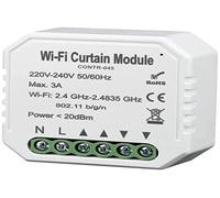 ATMOSS | Interruptor WiFi para Persianas | CONTR-045 | 220-240V | Domótica para el Hogar | Compatible con Alexa y Google Home | Pastilla de Interruptor para manejar desde las Apps Smart Life y Tuya