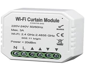 ATMOSS | Interruptor WiFi para Persianas | CONTR-045 | 220-240V | Domótica para el Hogar | Compatible con Alexa y Google Home | Pastilla de Interruptor para manejar desde las Apps Smart Life y Tuya