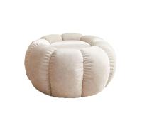 ATMRC Escabel Puf de Tela for Pasillo otomanos, Taburete for Cambiar Zapatos, reposapiés Redondo, otomanos for Sala de Estar, Dormitorio, Taburete Creativo Entrada(Blanc)