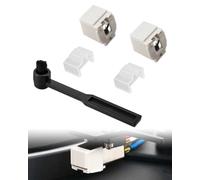 ATN3600L - Paquete de 2 lápices capacitivos de repuesto con cepillo de limpieza para modelos Audio-Technica AT-LP60X AT-LP60XBT AT-LP60XBT-USB, agujas de reproductor de discos de diamante para