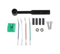 ATN95E - Aguja de repuesto para Audio-Technica AT-LP120-USB, punta de diamante elíptica 0,3 x 0,7 mil, fabricada en Japón, con cepillo de limpieza, cables y tornillos para AT95E/AT93/AT3400