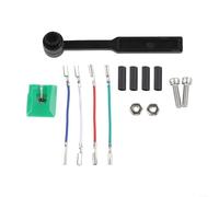 ATN95E - Lápiz capacitivo de repuesto para Audio-Technica AT-LP120-USB, kit de agujas para tocadiscos de punta elíptica con cepillo, cables y tornillos, color verde