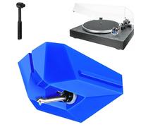 ATN95E - Lápiz capacitivo de repuesto para tocadiscos de diamante, azul, compatible con reproductores de discos de vinilo Audio-Technica AT-LP120X