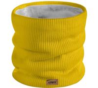 ATNKE Invierno Cálido Cuello Polainas Espesar Prueba Viento Bufandas Polvo Rostro Mascarilla Esquí Círculo Doble Capa Forro Polar Tejer Bufanda Regalos para Hombres y Mujeres/Yellow