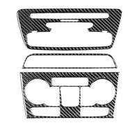 ATNVSK Juego de Pegatinas for Panel de Radio y CD de Control Central, Compatible con Audi Q3 RSQ3 8U 2015-2018, Accesorios Interiores de Fibra de Carbono for Coche.