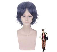 Atobe Keigo peluca cosplay común para hombres Anime cosplay Prince Of Tennis pelo corto sintético pelucas de fiesta de Halloween + gorro de peluca Atobe Keigo peluca 025