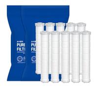 Atojet Filtros de repuesto para cabezal de ducha inspirados en la cultura de la belleza de Corea, filtros de carbono puro (10 filtros), compatibles con Atojet AJ8200MC AJ8200MC-FLT-10PC)