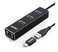 atolla Adaptador USB Ethernet, Hub USB con 3 Puertos USB 3.0 y 1 Puerto LAN RJ45 1000M, Incluye 1 USB C a USB A, para MacBook, iMac, XPS, Surface, portátiles