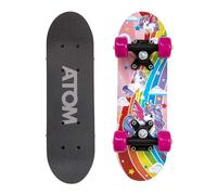 Atom - Monopatín de 17 pulgadas para principiantes o profesionales | Tabla de arce para niños y adolescentes con camiones de polipropileno de 3 pulgadas | Mini Cruiser completo | Adecuado para todas