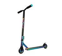 ATOM Neo Frenzy Stunt Scooter | Patinete neocromático para niños y adolescentes | Ruedas de poliuretano de 100 mm | Función de giro de 360 grados | Abrazadera de triple perno | Asas de agarre TPR |