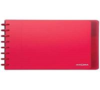 ATOMA - Cuaderno de anillas (A5, de rayas, 120 hojas, hojas separables, incluye 6 divisores de página azul