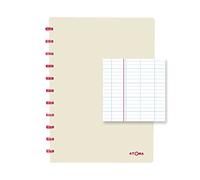 ATOMA Seyes - Sistema de cuadernos Smooth, A4, color beige