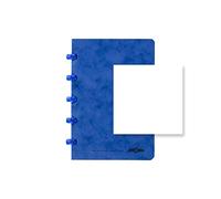 ATOMA Sistema de cuaderno - Tradicional Colors Cardboard - A6 - Azul - Blanco