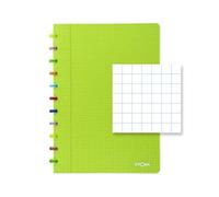 ATOMA Sistema de cuaderno - Tutti Frutti - A4 - Verde - Cuadrado 5 mm