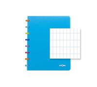 ATOMA Sistema de cuaderno Tutti Frutti - A5 - Turquesa - Cuadros 4 x 8 mm