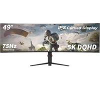 AtomFun YOGAES 49 pulgadas Wide Dual QHD (5120 x 1440) IPS Surface Gaming Screen with a 49 inch Screen. 5 K.HDR 400, Hidden Interior, USB - C, vesa100 x 100 mm, inclinación ajustable (75 hz)