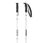 Atomic AMT Bastones de esquí de Aluminio 3*, Plata, Longitud 110 cm. Empuñadura ergonómica, Correa de Mano Ajustable. Bastones para Pista con Roseta de 60 mm