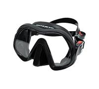 ATOMIC Aquatics Venom - Máscara de buceo sin marco con falda de silicona rígida, cómoda máscara de natación ultra transparente para buceo y esnórquel
