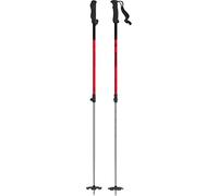 ATOMIC BCT Touring Bastones de esquí de travesía de Aluminio con empuñadura ergonómica, Ajustables de 110 a 135 cm. Equipamiento para esquí, Rojo/Plata