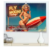 Atomic Beauties - The Retro Future Calendar (hochwertiger Premium Wandkalender 2026 DIN A2 quer), Kunstdruck in Hochglanz: Ein glamouröser ... auf die funkelnde Welt des Atompunk treffen.