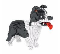 Atomic Building Kit de construcción con Bloques en Miniatura. Figura de Mascota Coleccionable para armar. Coleccionistas Adultos y niños. Perro Collie fronterizo - Border Collie