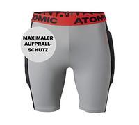 ATOMIC Live Shield Pantalones Cortos de esquí, Talla XXS, Pantalones Transpirables con protección contra Impactos y Almohadillas para el coxis, de Licra y Malla elástica en 4 direcciones