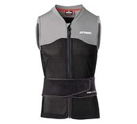 ATOMIC Live Shield Vest Chaleco Protector, S, Negro/Gris, Protector de Espalda, Hombre, Sistema de Espuma de múltiples densidades, Ligero y Transpirable, Libertad de Movimiento sin restricciones