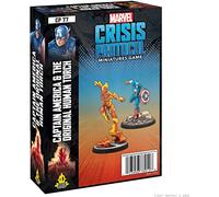 Atomic Mass Games Crisis Protocol - Captain America & The Original Human Torch - Juego de Miniaturas en Inglés, CP77EN