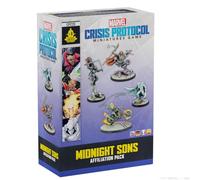 Asmodee North America Atomic Mass Games, Marvel: Crisis Protocol Midnight Sons, Expansión de afiliación, Mesa de Trabajo, 2 Jugadores, a Partir de 14 años, 90-120 Minutos, alemán, multilingüe