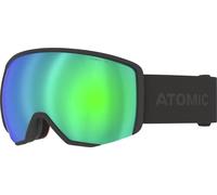 ATOMIC REVENT STEREO Gafas de esquí con protección contra deslumbramientos, negro. Gafas de snowboard con lente espejada, marco Live Fit y doble lente