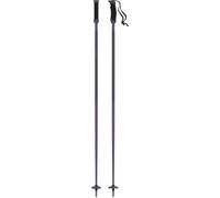 ATOMIC Salomon AMT SQS W Bastones de esquí fiables, aluminio 4*, morado oscuro, longitud 125 cm. Empuñadura ergonómica, sistema seguro de liberación rápida. Bastones para pista con roseta de 60 mm