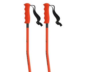 ATOMIC Salomon REDSTER GS JR Bastones de esquí fiables de aluminio 4* para niños, rojo, longitud 90 cm, bastones con caña curvada, empuñadura ergonómica JR