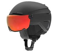 Atomic Salomon Savor Visor Photo Casco de esquí con Visor, Negro, Talla XL, máxima absorción de Impactos, Sistema de ventilación Active Aircon, Recubrimiento espejado para una visión Clara, 63-65 cm