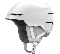 ATOMIC SAVOR AMID Casco de esquí unisex para adultos, blanco jaspeado, talla M, sistema de ajuste Fit System 360°, protección superior contra impactos, sistema de ventilación Aircon, 55-59 cm