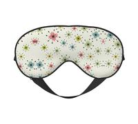 Atomic Stars - Antifaz ajustable transpirable con diseño de estrellas, para dormir con correa elástica