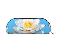 Atomic Stars - Bolsa de maquillaje con estampado retro de estrellas, bolsa de maquillaje, bolsa de almacenamiento de viaje, neceser de recepción, estuche para lápices, Patrón de loto asiático, Talla