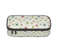 Atomic Stars - Estuche versátil para estudiantes, 21 x 5 x 9,4 cm, bolsa de almacenamiento, uso escolar y oficina, Black, Talla única